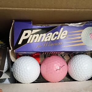 Pinnacle Women's Golf Balls - Pink and White